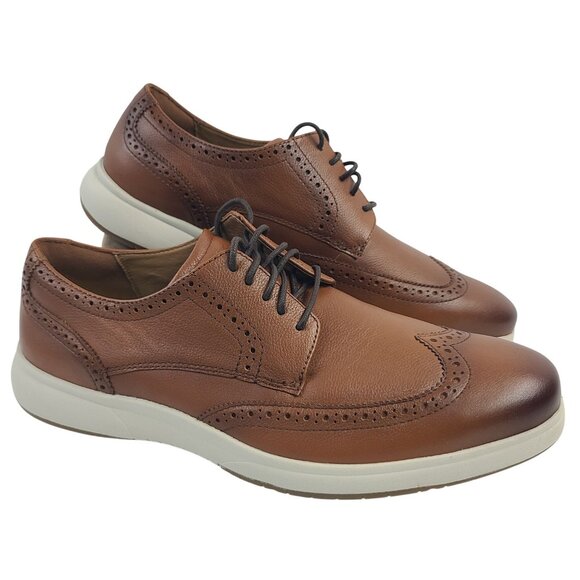 Florsheim Mens Brown Leather Wingtip Oxford Shoes Comfortech Size 10EEE main image 6